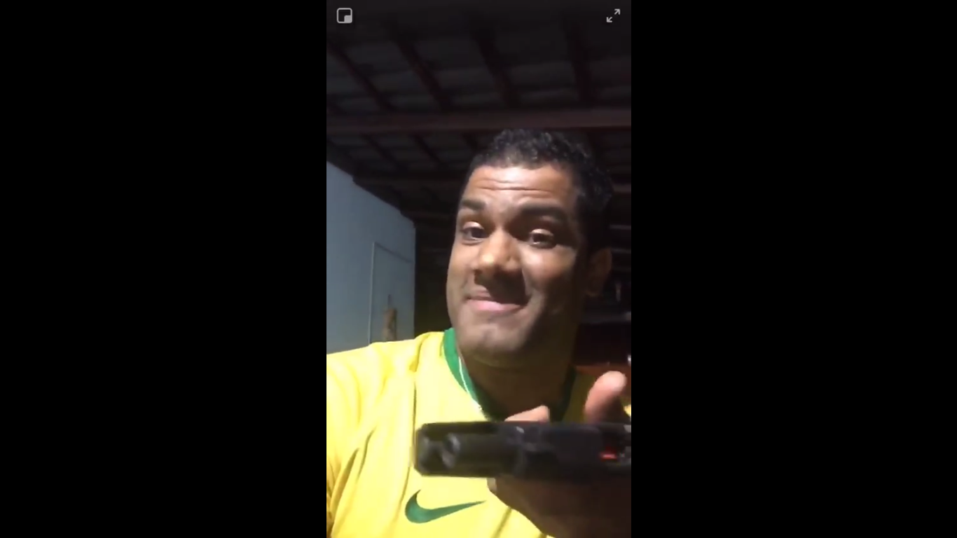 Fellipe aparece em vídeo falando sobre a eleição de Jair Bolsonaro para a presidência da República. Atleta afirmou que já tirou vídeo do ar - Foto: reprodução