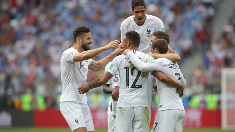 Griezmann marca o segundo gol da França e classifica Le Bleus para as semifinais da Copa - Foto: Getty Images/FIFA