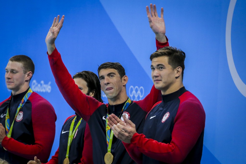 Phelps se despediu das piscinas neste sábado - Foto: Ministério do Esporte