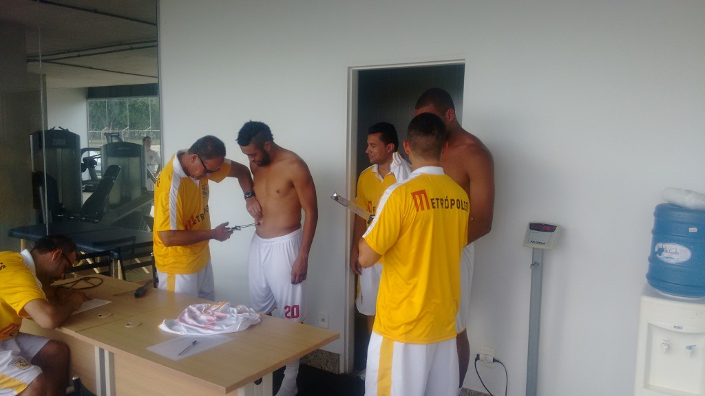 Jogadores passaram por exames físicos nesta segunda-feira, para acompanhamento ao longo da temporada - Foto: Rener Lopes/Agência EB