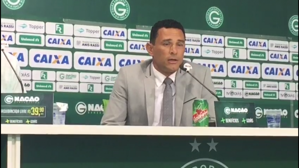 Túlio Lustosa, ex-presidente do Sobradinho, foi apresentado nesta terça-feira como novo gerente de futebol do Goiás - Foto: André Rodrigues/Rádio 730 AM Goiânia